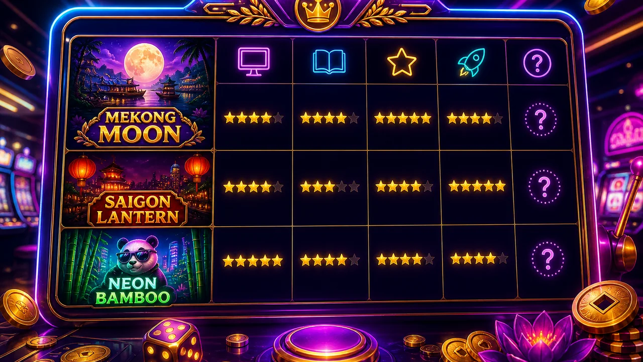 Giải mã bảng xếp hạng slot bet88: Tiêu chí nào tạo nên thứ hạng đáng đọc?